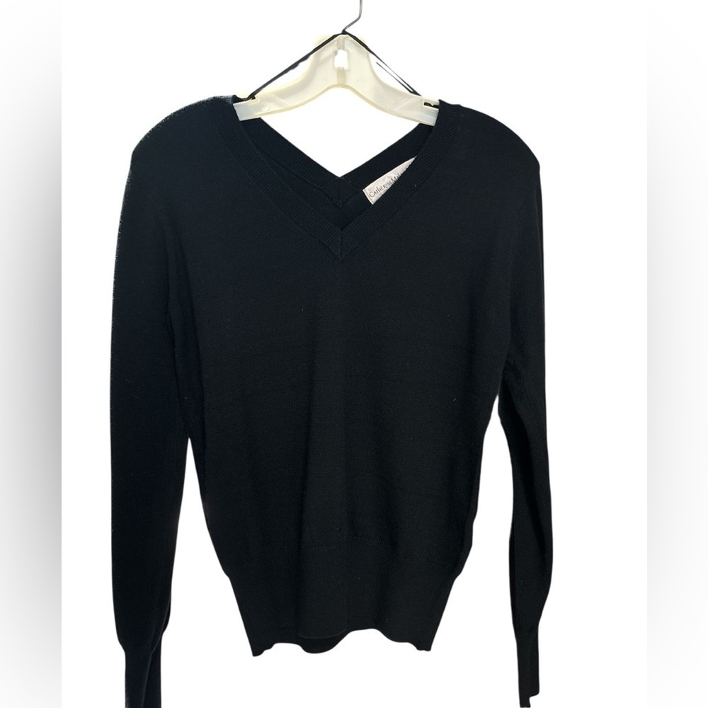 Catherine Malandrino women Black V-Neck Sweater